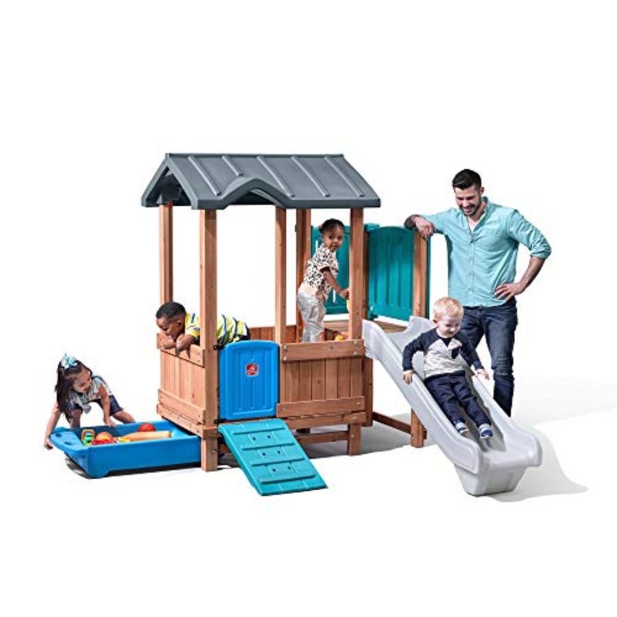 Kids Outdoor Slide Set - مسرح وودلاند أدفونشر، مجموعة لعب للأطفال