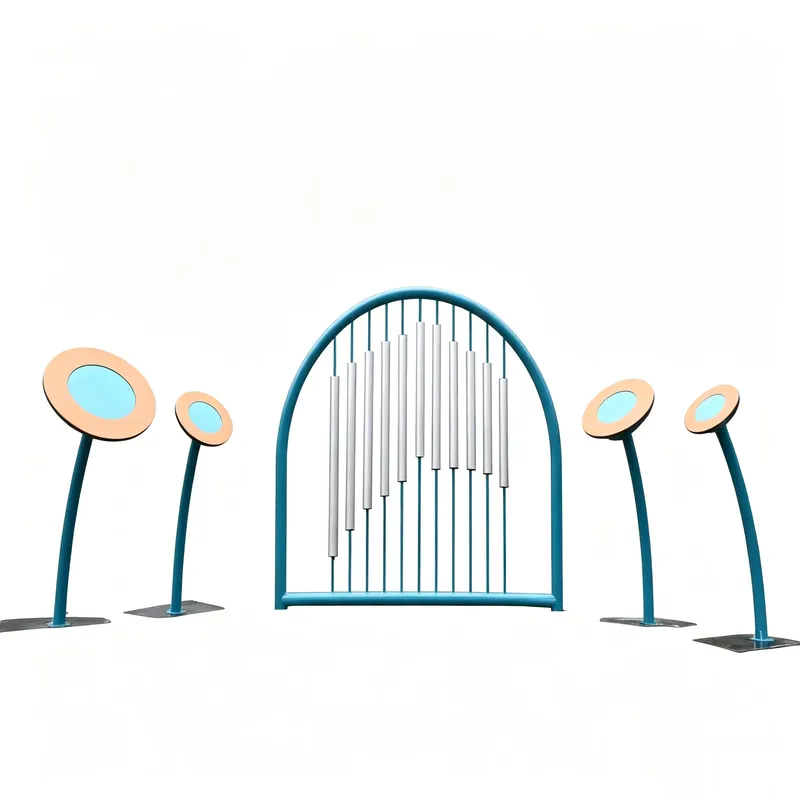 Kids Outdoor Instruments - أجراس الرياح المعدنية المقوسة للاستخدام الخارجي،