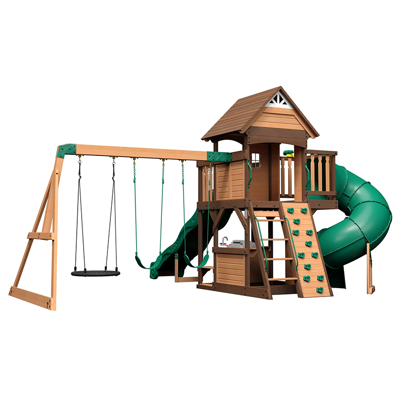 مجموعة ألعاب خشبية خارجية للأط - مراجعة Kids Outdoor Monkey Bar Set وسعره