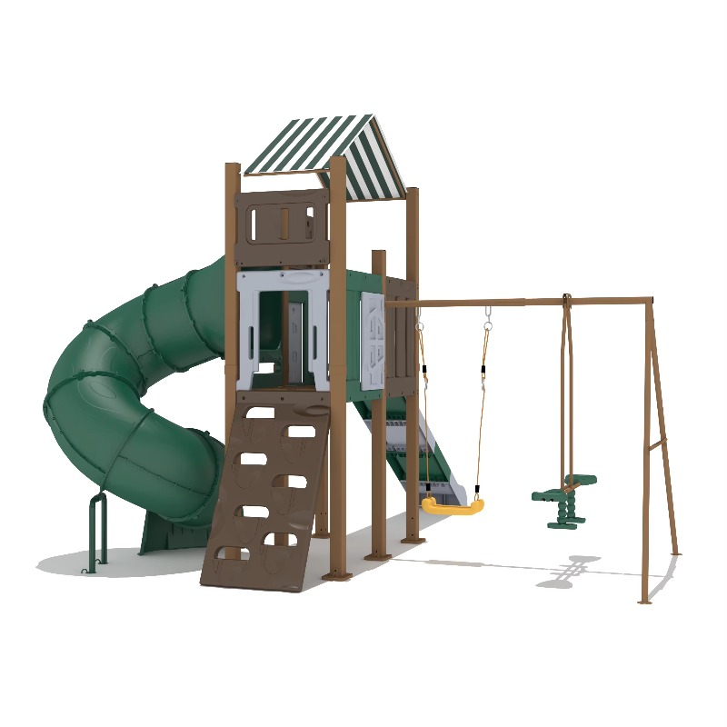 زحليقة أطفال صديقة للبيئة مع ب - مراجعة Kids Outdoor Wooden Playhouse وسعره
