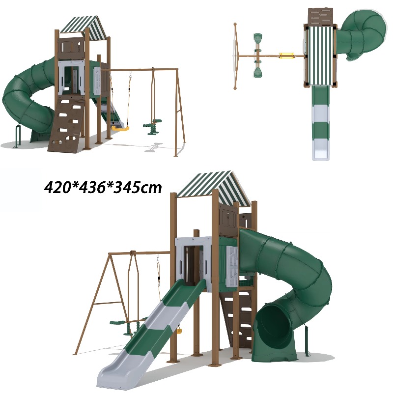 زحليقة أطفال صديقة للبيئة مع ب - مراجعة Kids Outdoor Wooden Playhouse وسعره