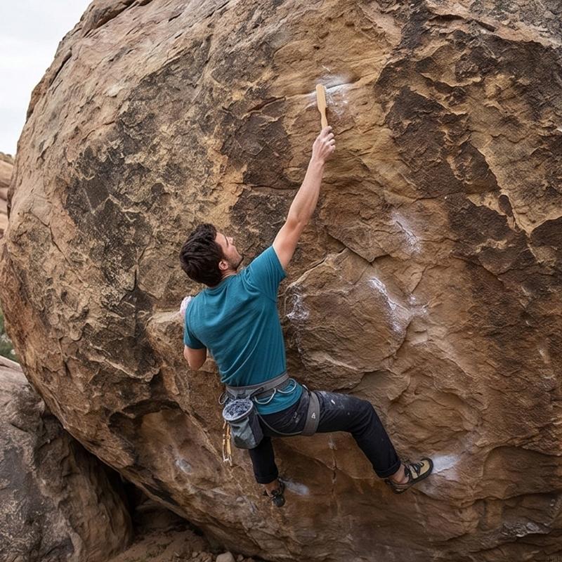 فرشاة تسلق الصخور 1 قطعة بمقبض - مراجعة Chalk Outdoor Jumbo وسعره