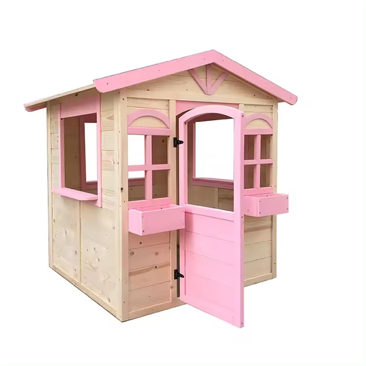منزل ألعاب خشبي للأطفال للعب ف - مراجعة Kids Outdoor Wooden Playhouse وسعره