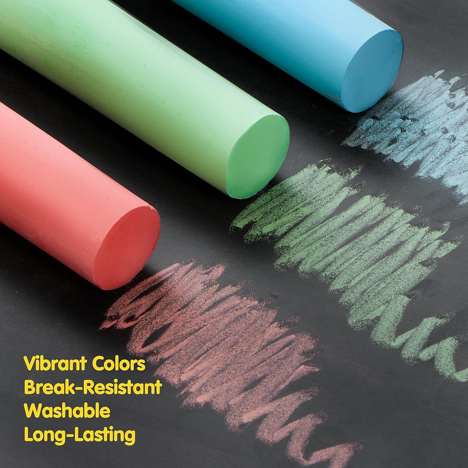 مجموعة طباشير للأرصفة 108 قطعة - مراجعة Chalk Outdoor Jumbo وسعره