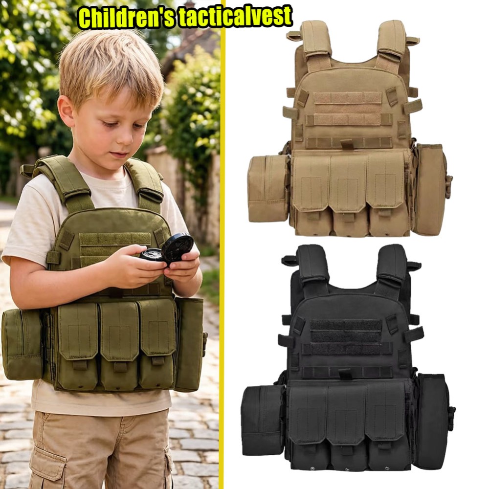 سترة تكتيكية قابلة للتعديل للأ - مراجعة Kids Outdoor Vest وسعره