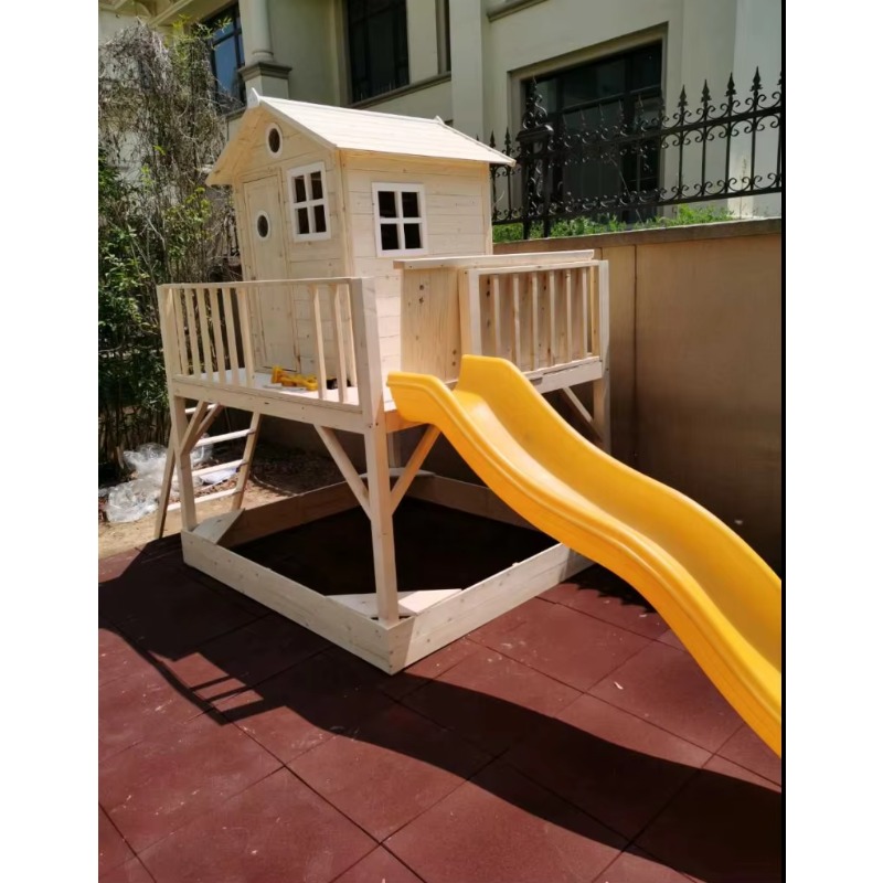 بيت لعب خشبي للأطفال في الهواء - مراجعة Kids Outdoor Wooden Playhouse وسعره