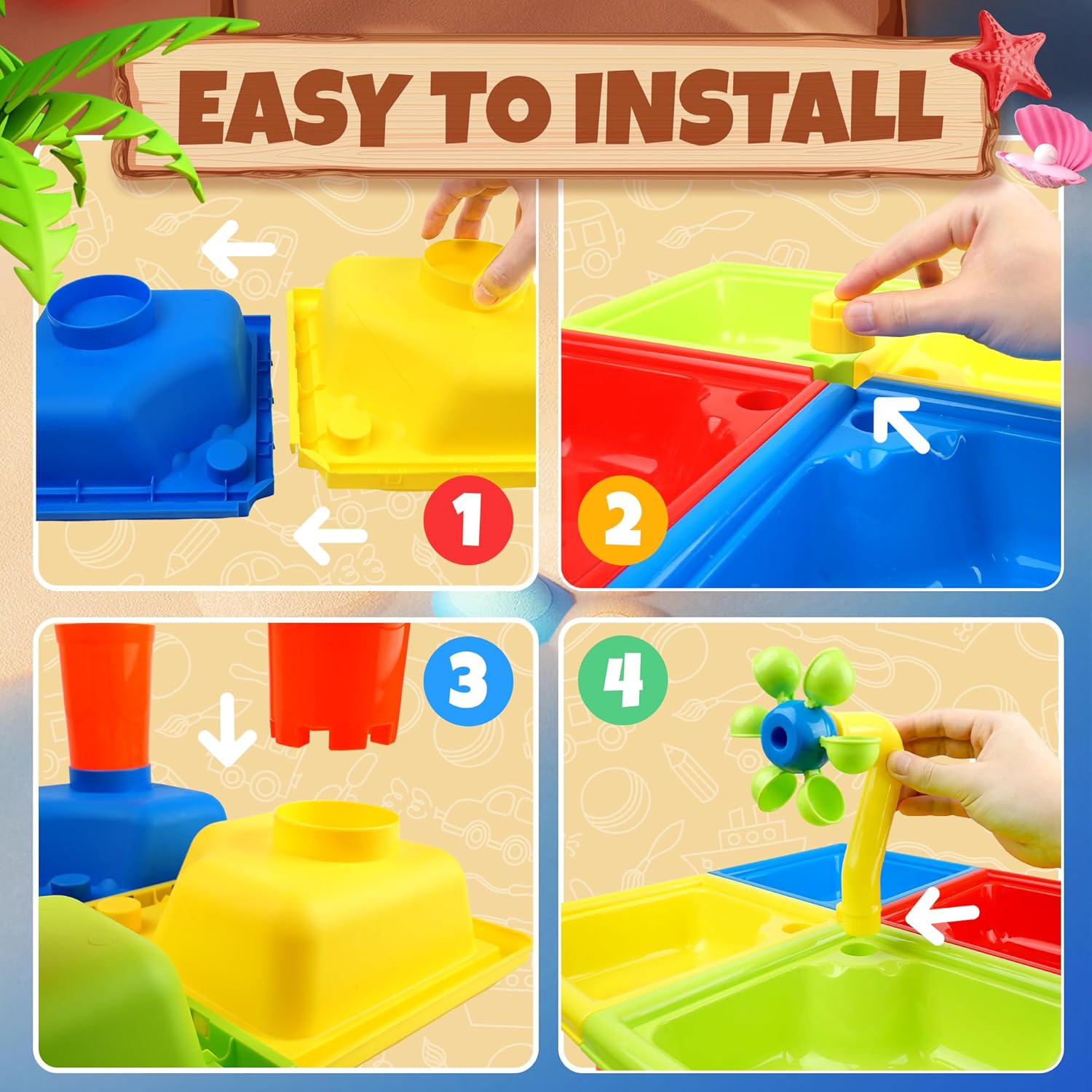 25 قطعة طاولة مياه صيفية للأطف - مراجعة Kids Outdoor Pool وسعره