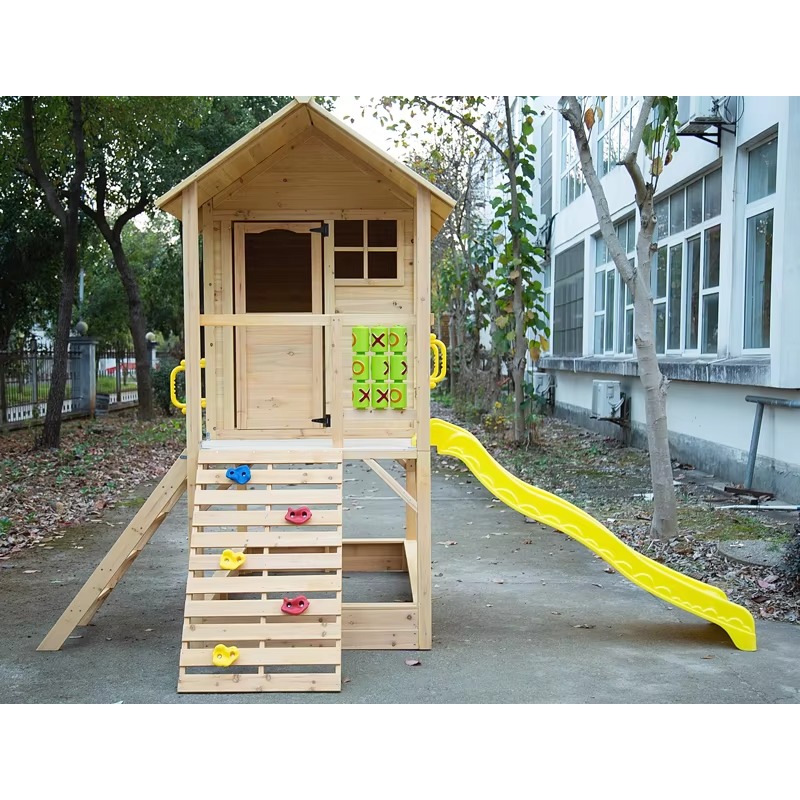 بيوت لعب خشبية للأطفال في الحد - مراجعة Kids Outdoor Wooden Playhouse وسعره