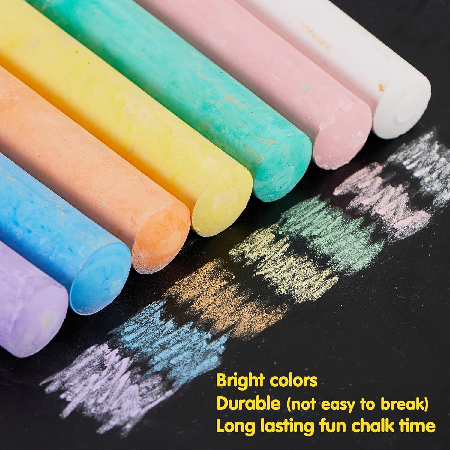 160 قطعة من طباشير الرصيف مجمو - مراجعة Chalk Outdoor Jumbo وسعره