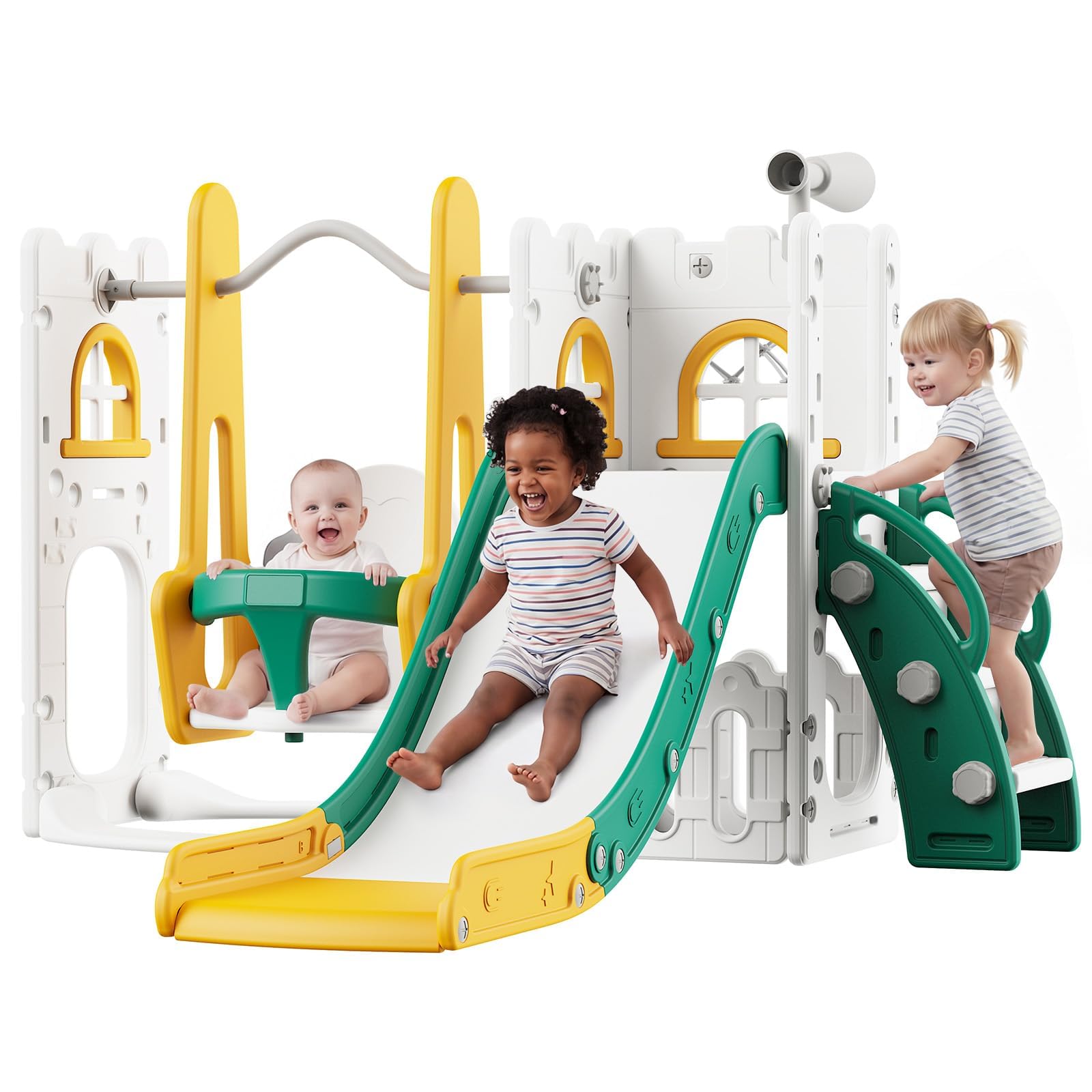 مجموعة ألعاب 7 في 1 للأطفال ال - مراجعة Kids Outdoor Slide Set وسعره
