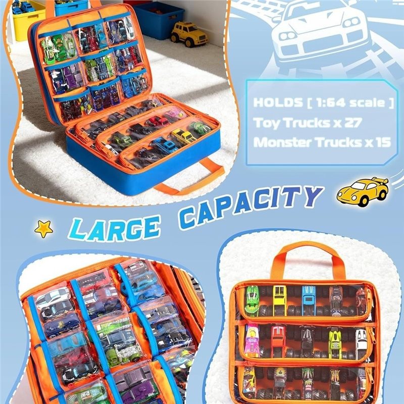 حقيبة تخزين للشاحنات من ماركة  - مراجعة Hot Wheels Car Monster Trucks وسعره