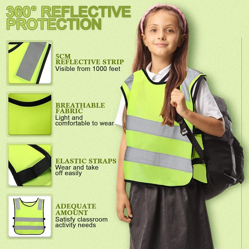 سترة أمان خارجية عالية الوضوح  - مراجعة Kids Outdoor Vest وسعره