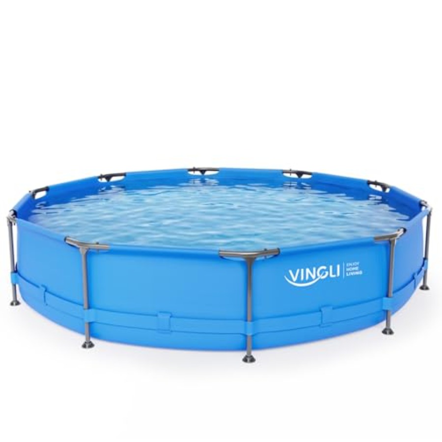 مسبح خارجي محمول بإطار معدني،  - مراجعة Kids Outdoor Pool وسعره