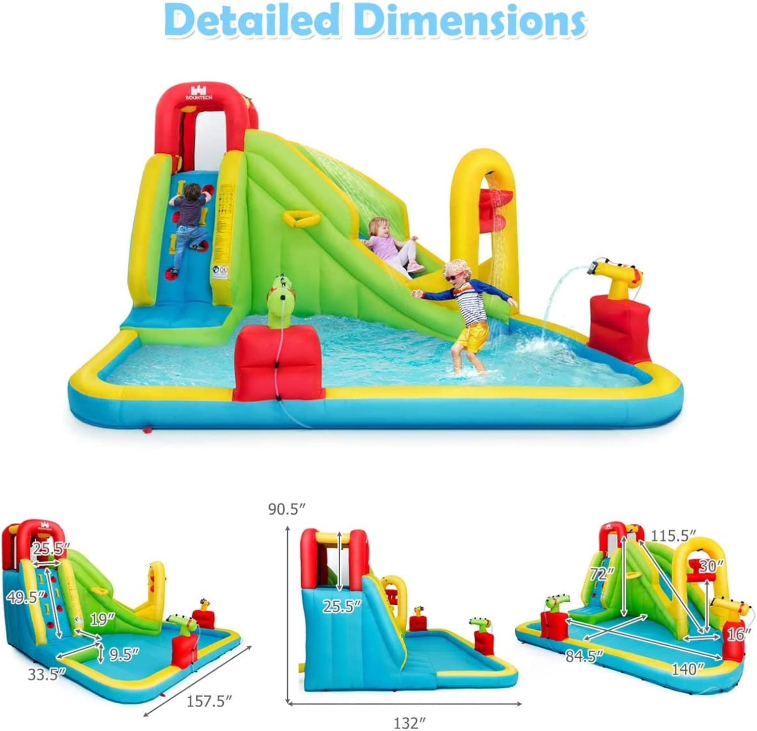حديقة مائية قابلة للنفخ ضخمة ل - مراجعة Kids Outdoor Pool وسعره