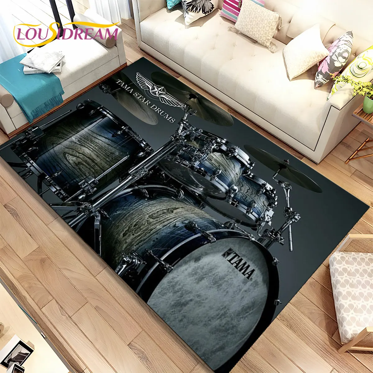 سجادة على شكل طقم طبول موسيقية - مراجعة Kids Outdoor Instruments وسعره