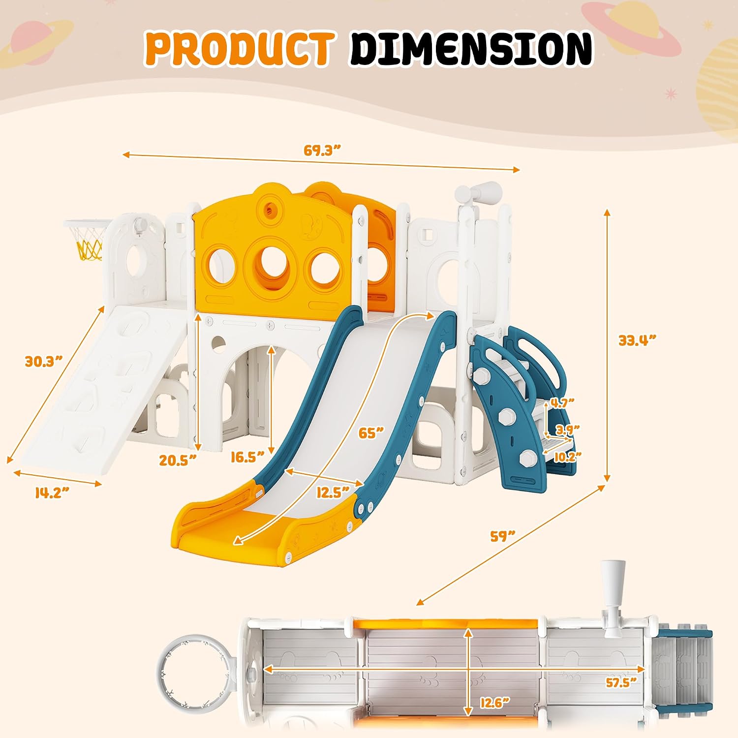 مجموعة ألعاب للأطفال 9 في 1 تش - مراجعة Kids Outdoor Slide Set وسعره