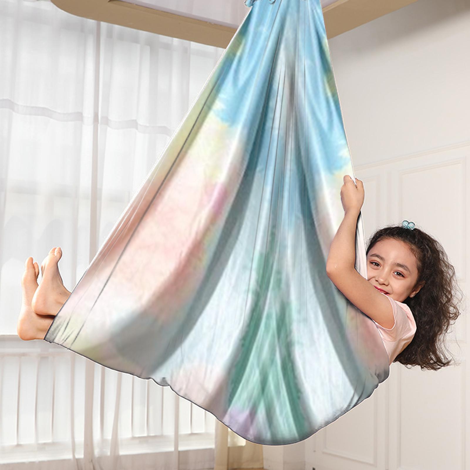 منشفة اليوغا الجوية سوينغ الأط - مراجعة Kids Outdoor Hammock Swing وسعره