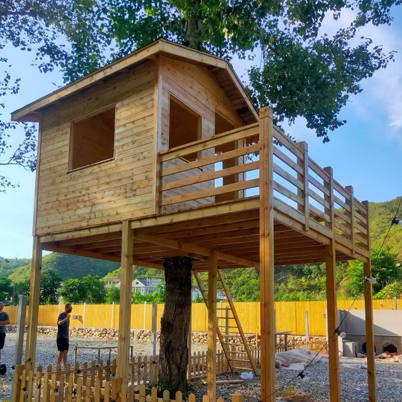مجموعة متحركة في الهواء الطلق، - مراجعة Kids Outdoor Wooden Playhouse وسعره