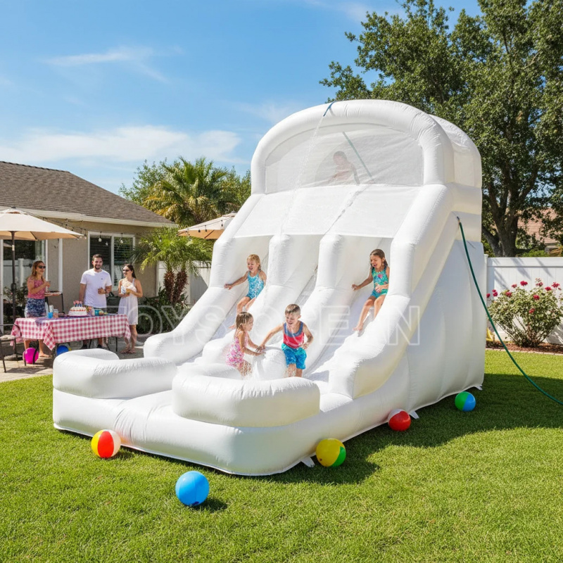 زحليقة مائية قابلة للنفخ للأطف - مراجعة Kids Outdoor Pool وسعره