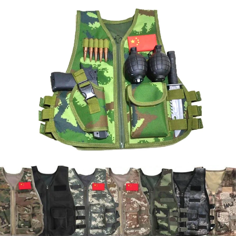 الأطفال الجيش التكتيكية العسكر - مراجعة Kids Outdoor Vest وسعره